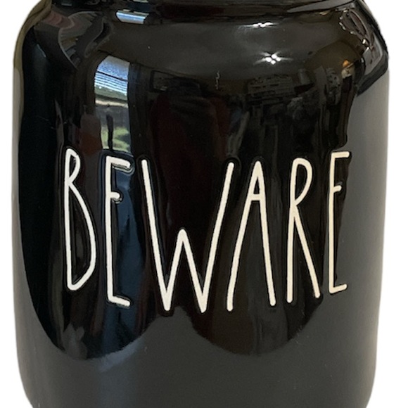 NEW Rae Dunn Baby BEWARE Canister 🐈‍⬛ - Picture 2 of 6